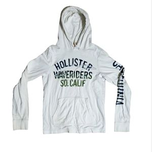 Hollister Pullover White Hoodie Men's Size Medium